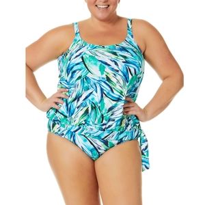 NWT Women's Plus printed Tankini